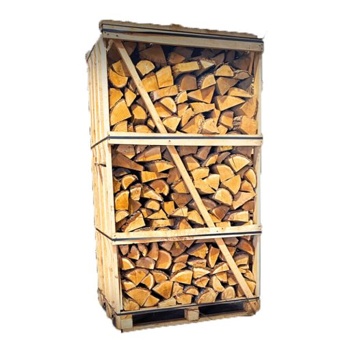 Bouleau séché au four – bois de chauffage – caisse géante